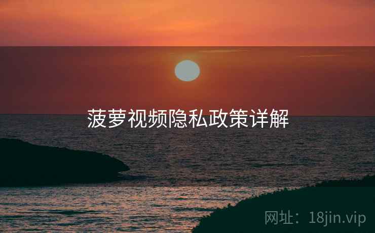菠萝视频隐私政策详解