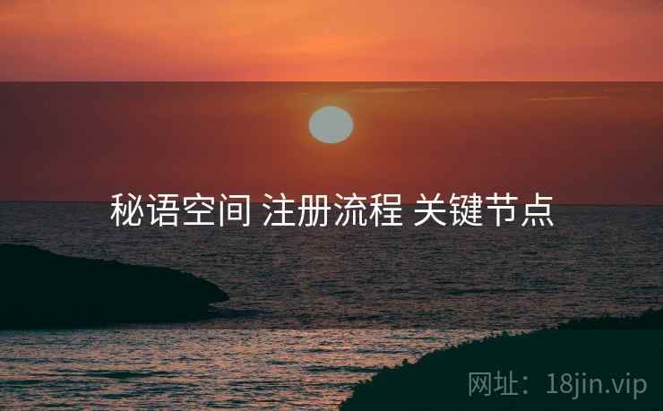 秘语空间 注册流程 关键节点  第2张