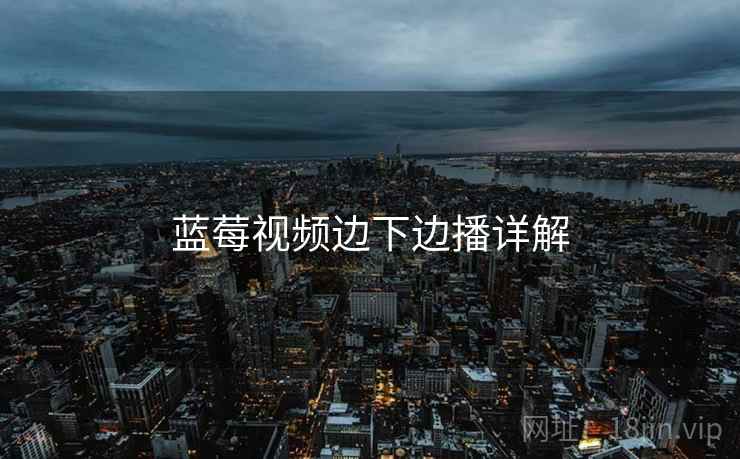 蓝莓视频边下边播详解