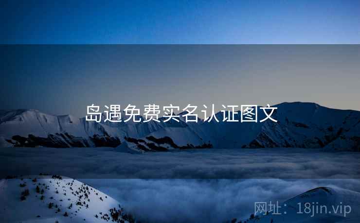 岛遇免费实名认证图文