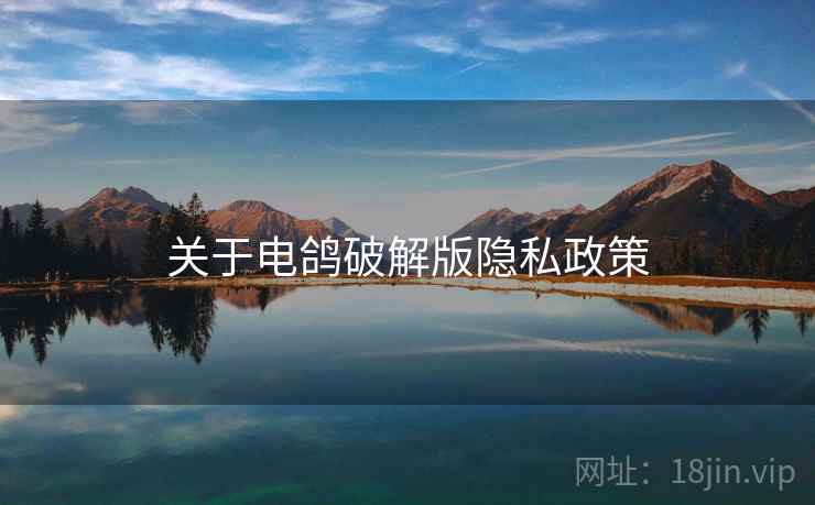 关于电鸽破解版隐私政策
