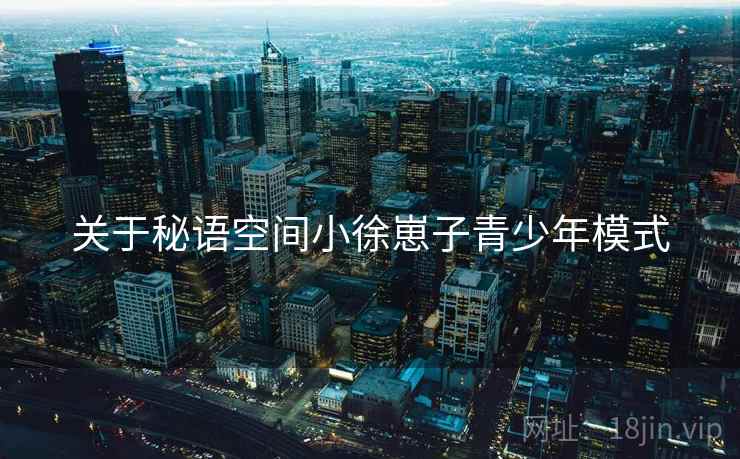关于秘语空间小徐崽子青少年模式