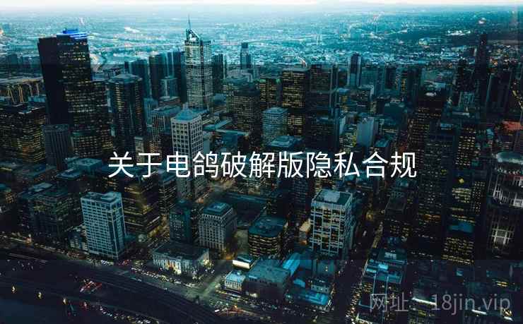 关于电鸽破解版隐私合规