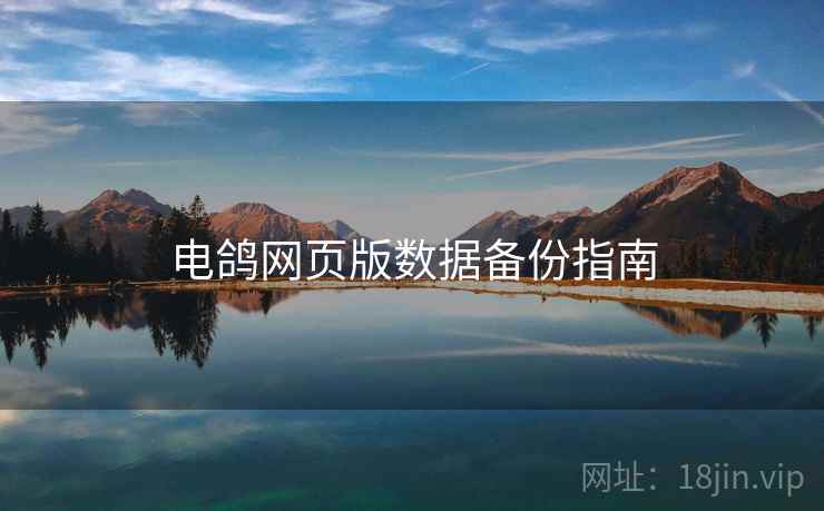 电鸽网页版数据备份指南